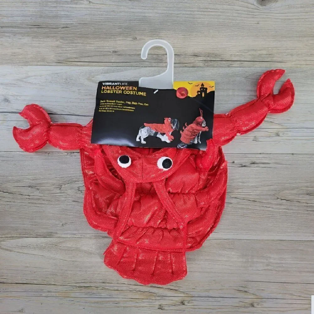 Vibrant Life Lobster Dog Costume Sz S